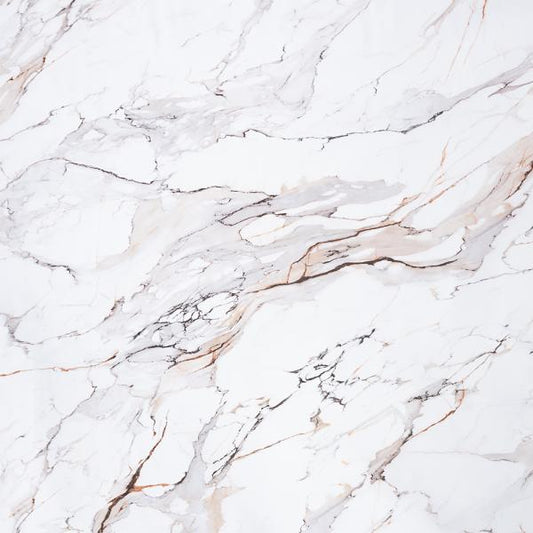 Eclipse Silver White Marble Coffee Table