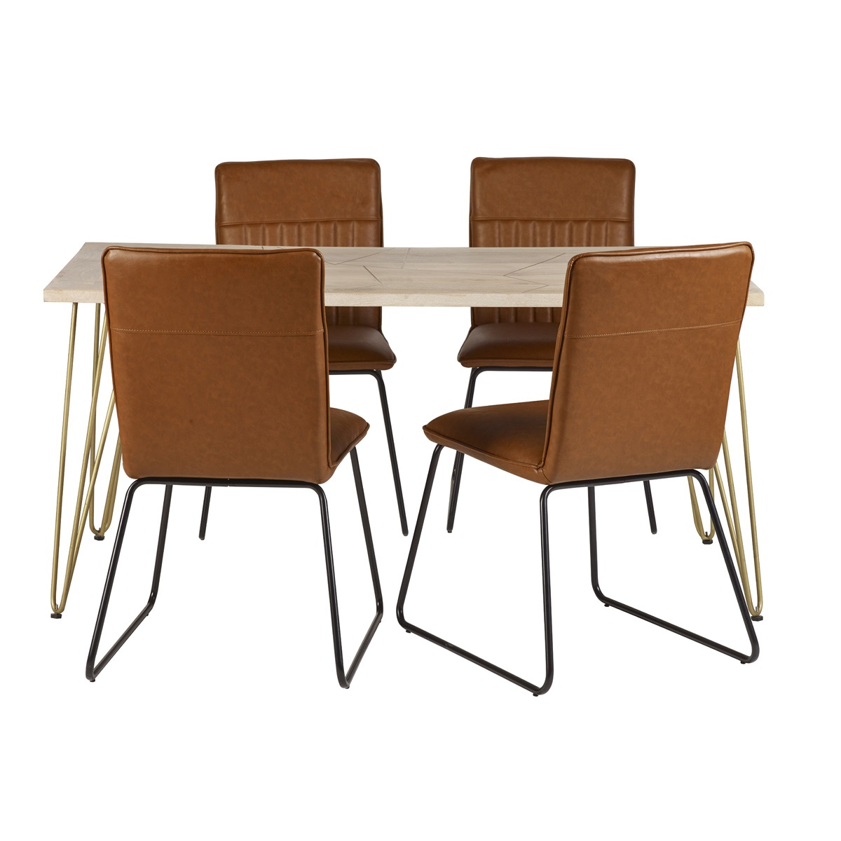 Light Gold Dining Table