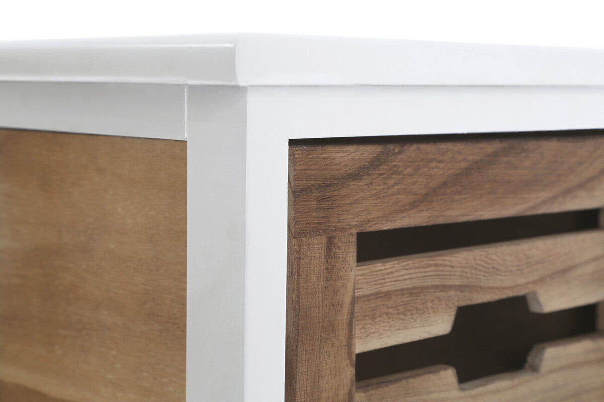 Portsmouth Natural and White Wooden 2 Drawer Chest