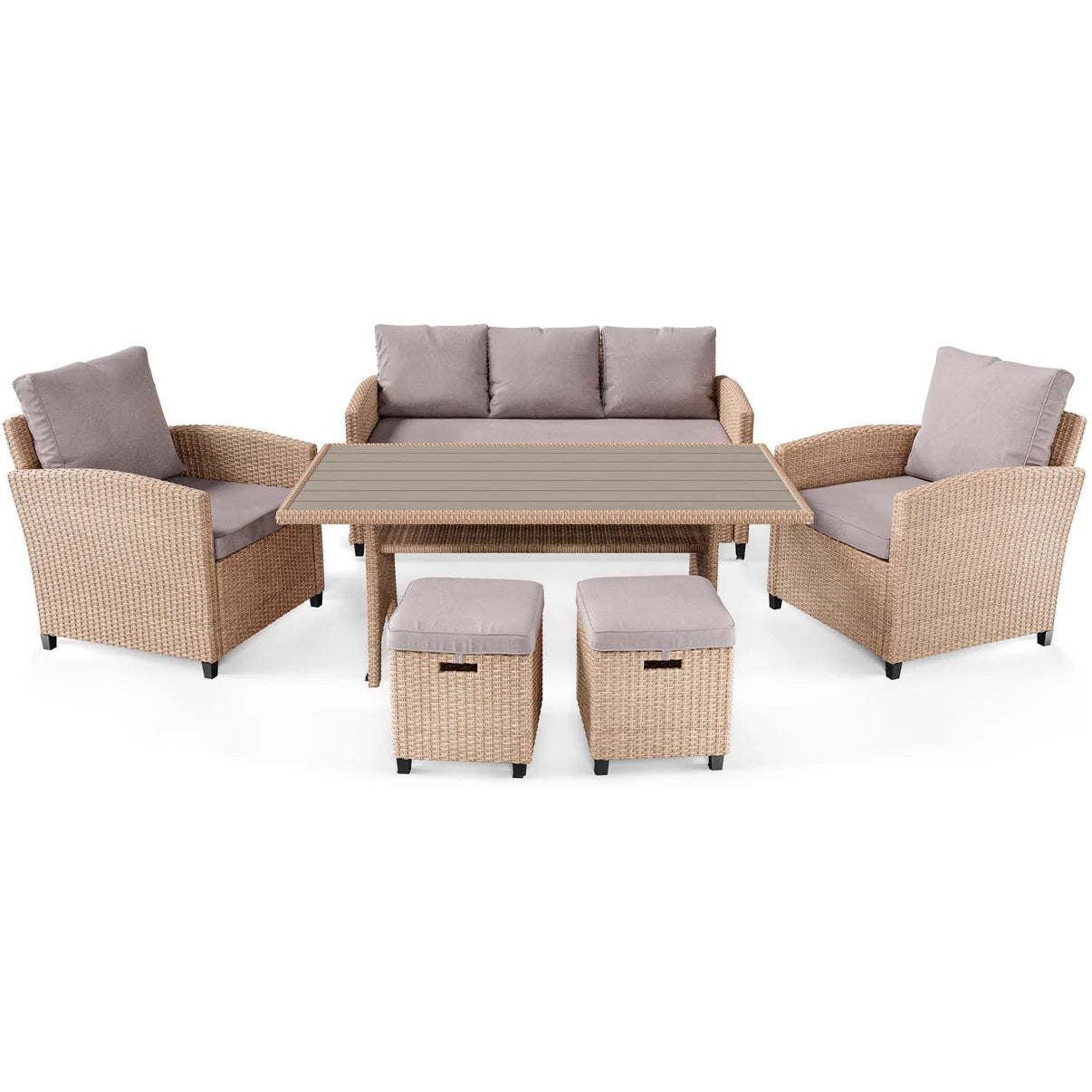 GENOVA garden furniture - Beige/Light Grey