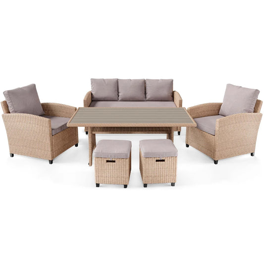 GENOVA garden furniture - Beige/Light Grey