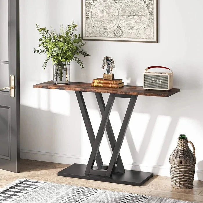 110cm Industrial Console Table for Entryway and Hallway