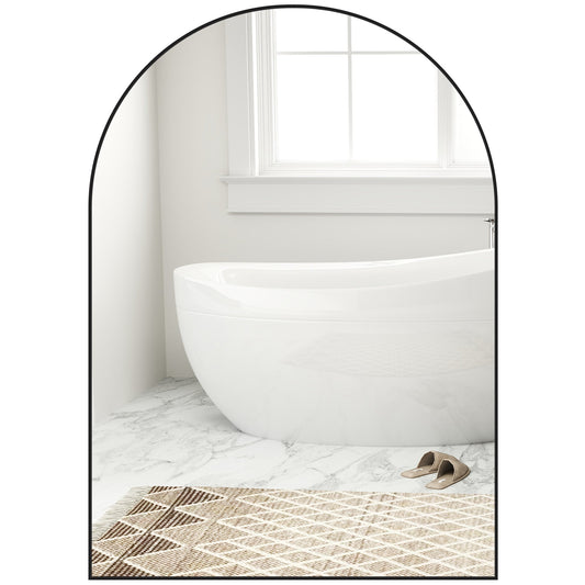 Arched Home Mirror - Black