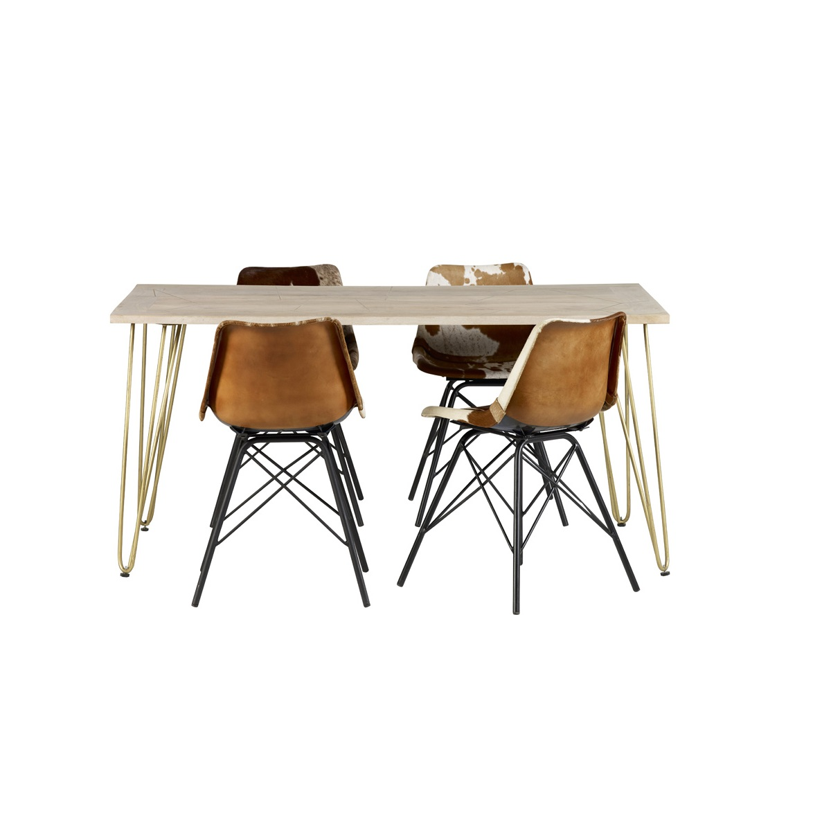 Light Gold Dining Table