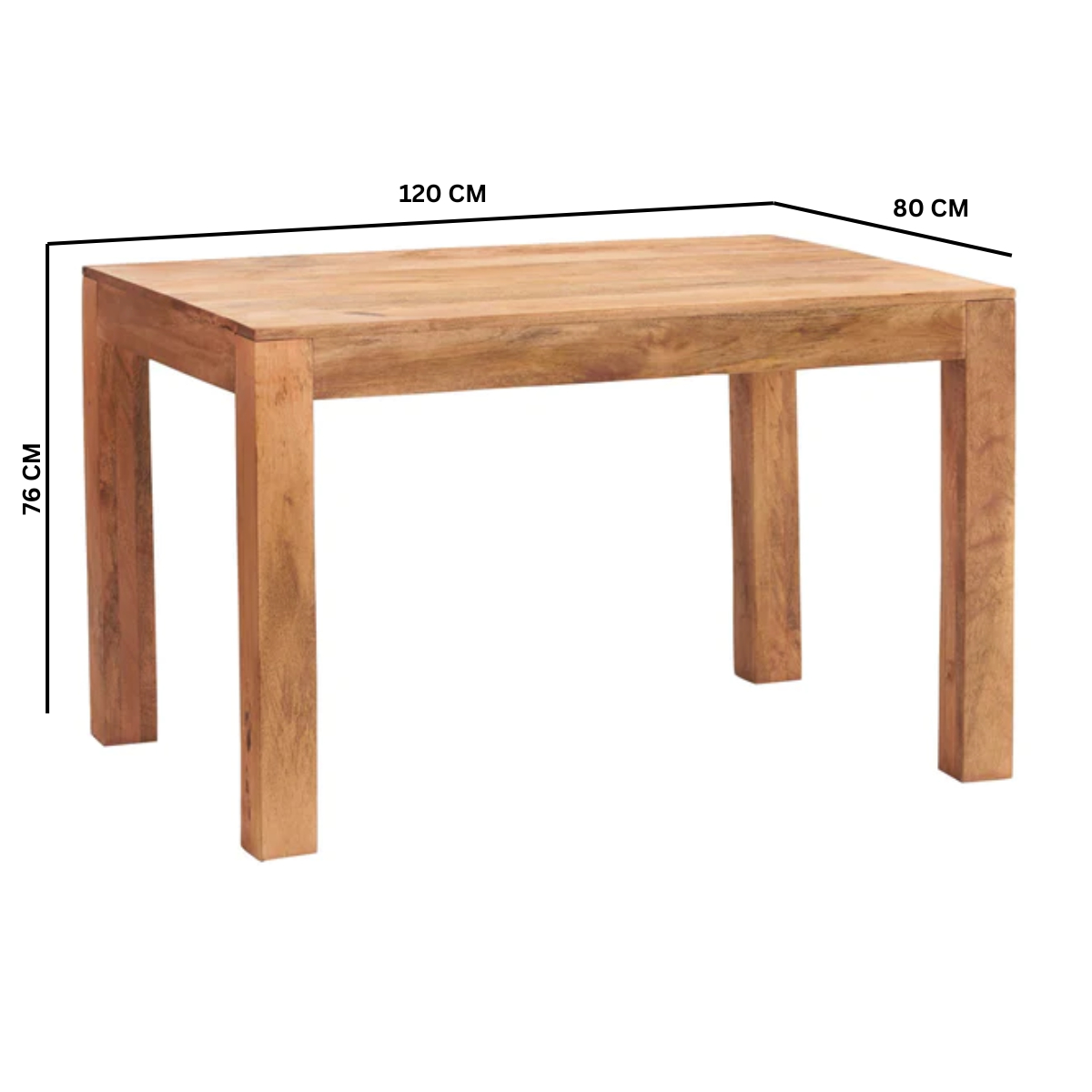 Toko Light Mango Small Dining Table