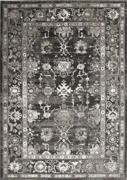 Dark Grey Vintage Rug