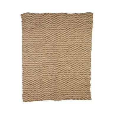 Beige Woven Throw | Bosie Chevron
