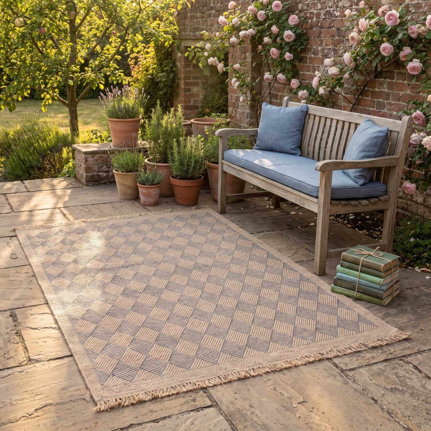 Nature Outdoor Rug Blue | 5300B