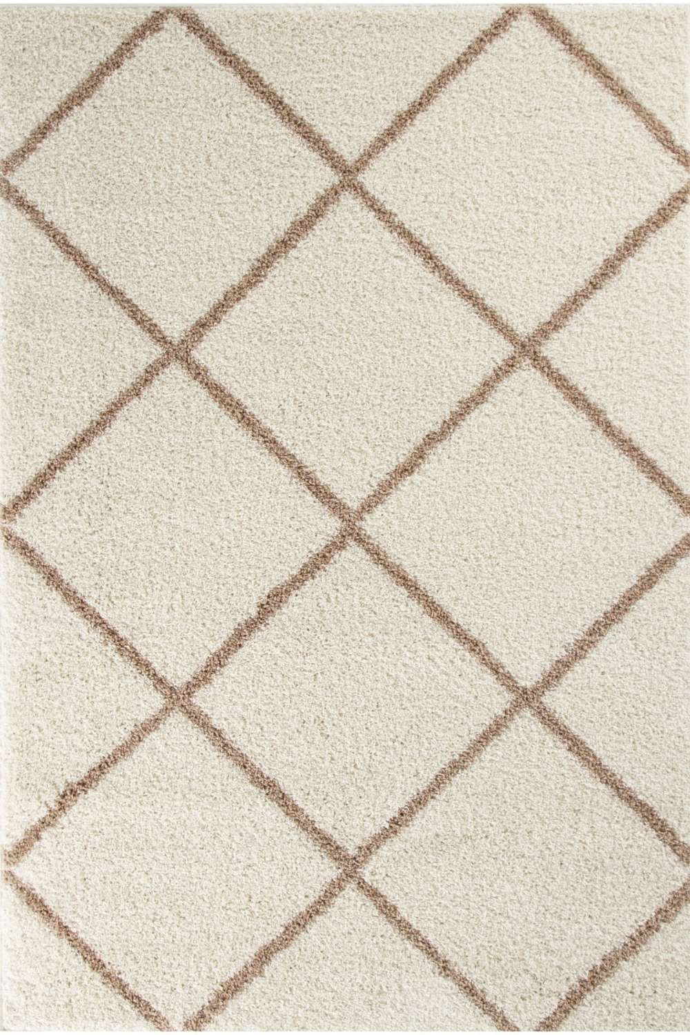 Moroccan Ivory Shaggy Rug | 530