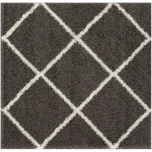 Dark Grey Shaggy Rug