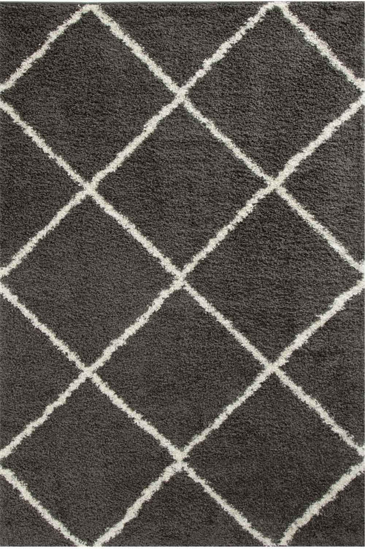 Dark Grey Shaggy Rug