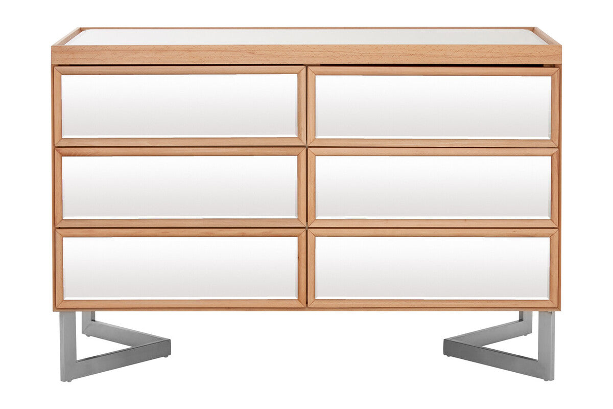 Kensington Townhouse Mirrored 6 Drawer Chest