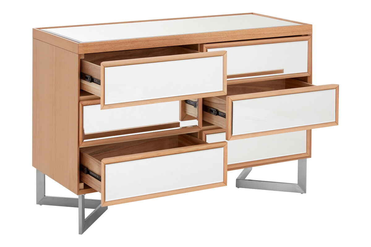 Kensington Townhouse Mirrored 6 Drawer Chest