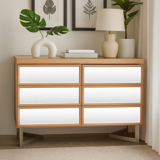 Kensington Townhouse Mirrored 6 Drawer Chest