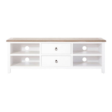 Hampstead White and Oak Wood Media Unit
