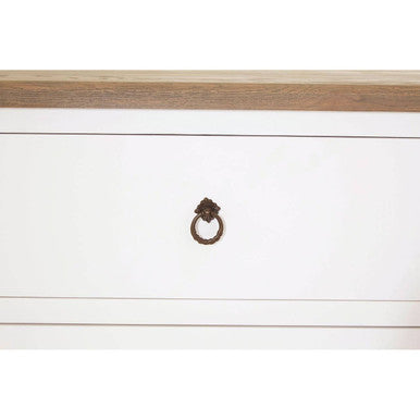 Hampstead White and Oak Wood Media Unit