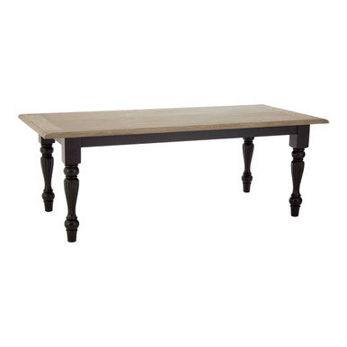 Kensington Townhouse Grey Wash and Black Wooden Dining Table