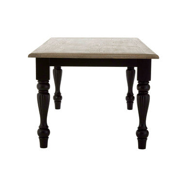 Kensington Townhouse Grey Wash and Black Wooden Dining Table