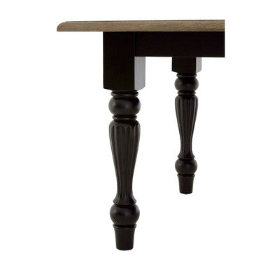 Kensington Townhouse Grey Wash and Black Wooden Dining Table