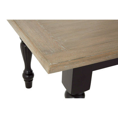 Kensington Townhouse Grey Wash and Black Wooden Dining Table