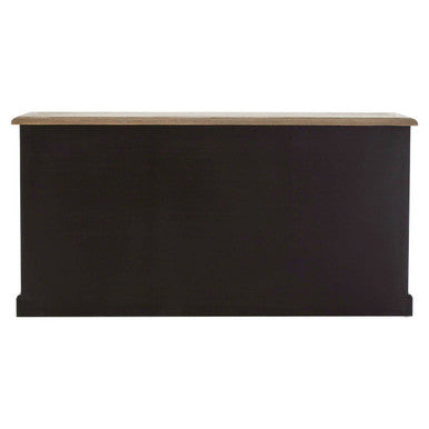 Kensington Townhouse Black and Grey Oak Veneer 2 Door 3 Drawer Sideboard