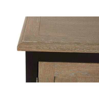Kensington Townhouse Black and Grey Oak Veneer 2 Door 3 Drawer Sideboard