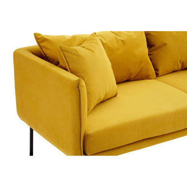 Kolding Yellow Fabric 2 Seater Sofa