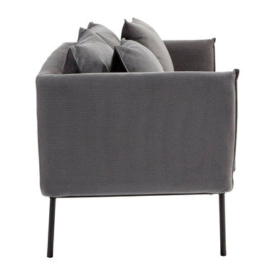 Kolding Grey Fabric 2 Seater Sofa