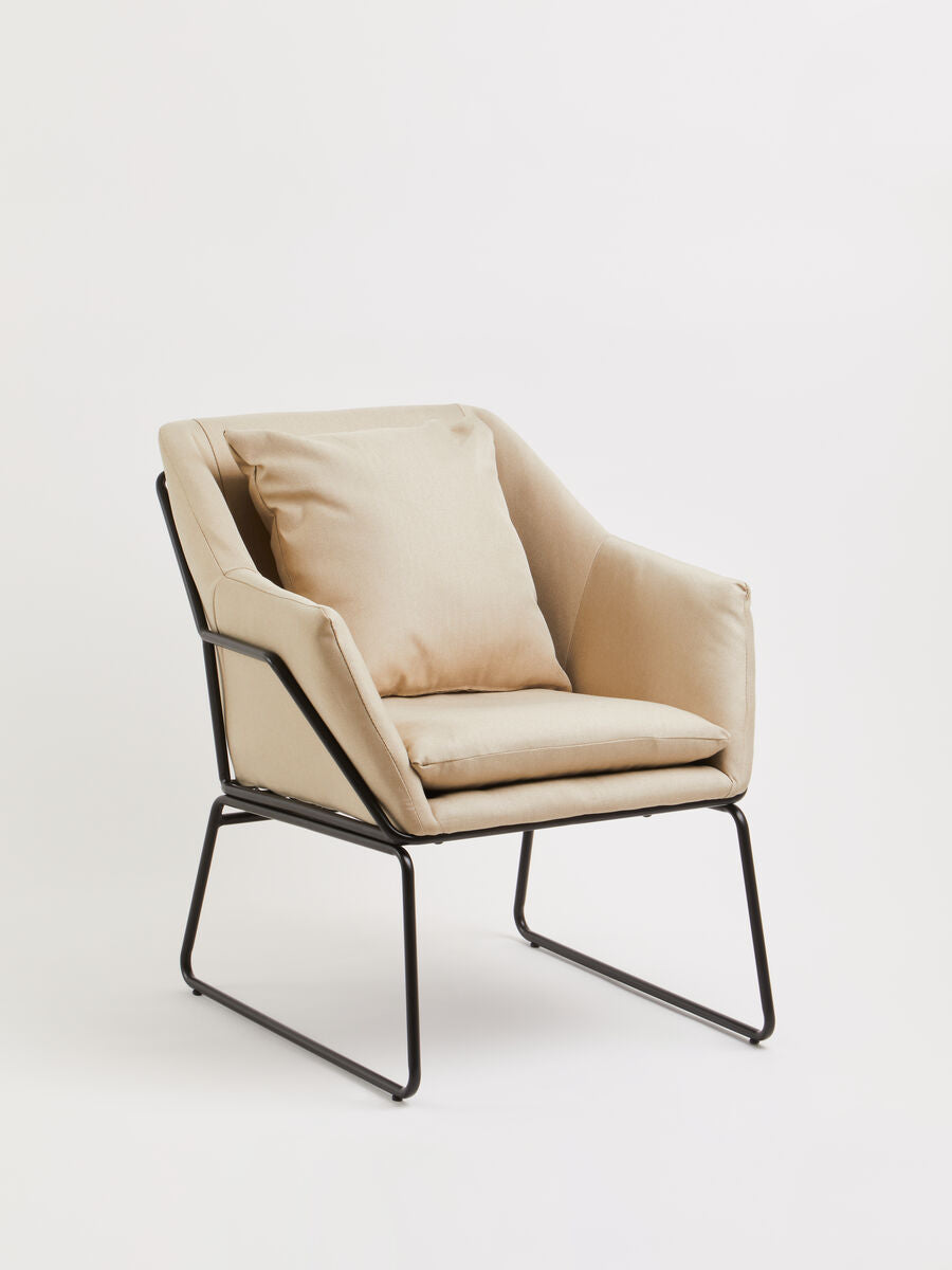 Stockholm Stone Fabric Armchair