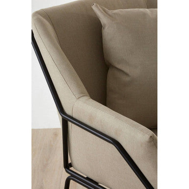Stockholm Stone Fabric Armchair