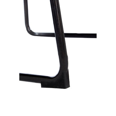 Dalston Mocha Leather Effect Bar Stool with Gunmetal Finish Legs