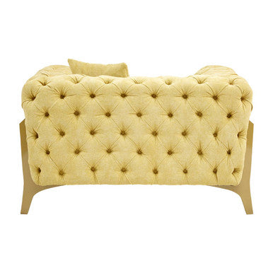 Esme Pistachio Green Button Tufted Armchair