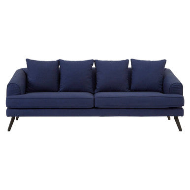 Mylo Navy Fabric 3 Seater Sofa