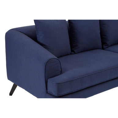 Mylo Navy Fabric 3 Seater Sofa