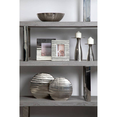 Ulmus Grey Elm Wood 4 Tier Shelf Unit