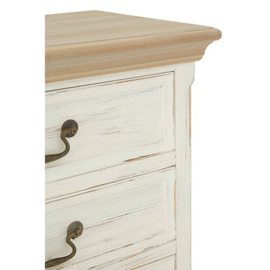 Hendra Ivory Finish 7 Drawer Chest