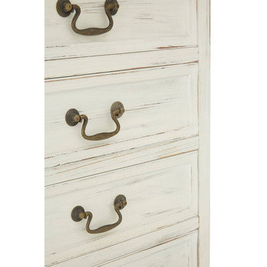 Hendra Ivory Finish 7 Drawer Chest