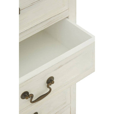 Hendra Ivory Finish 7 Drawer Chest