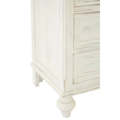 Hendra Ivory Finish 7 Drawer Chest