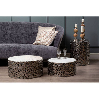 Reine Grey Velvet 3 Seater Sofa