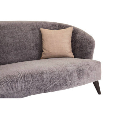 Reine Grey Velvet 3 Seater Sofa