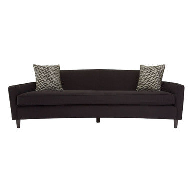 Rania Black Textured Fabric 3 Seater Sofa