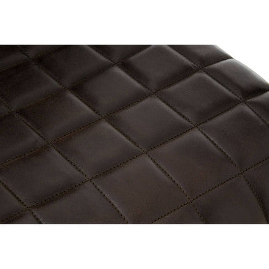 Buffalo Black Leather Quilted Chair