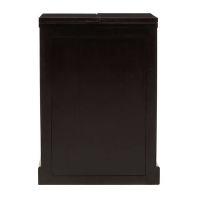 Malta Black and Gold Finish Mango Wood Bar Cabinet