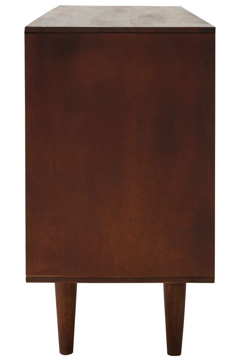 Vence Natural Mango Wood Sideboard with Sliding Doors