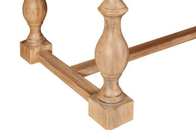 Lyon Whitewash Oak Wood Rectangular Dining Table