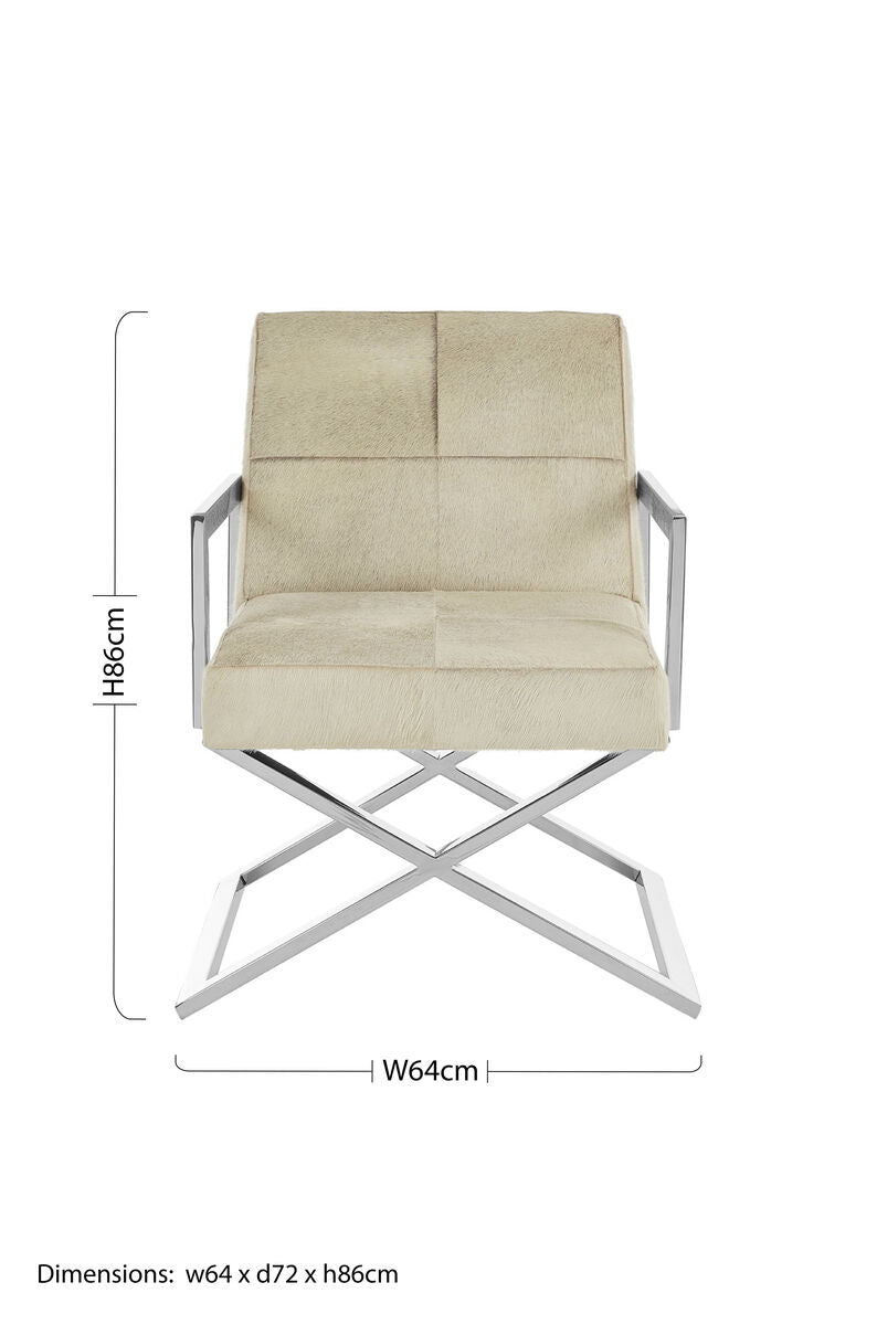 Kensington Townhouse Grey Hair on Leather Chair