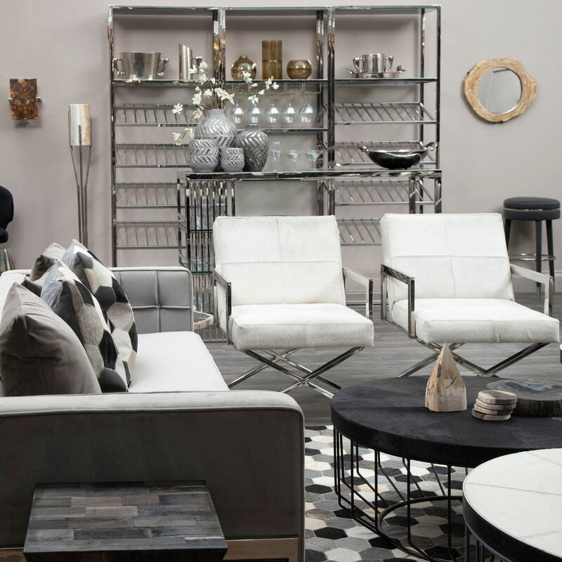 Kensington Townhouse Grey Hair on Leather Chair