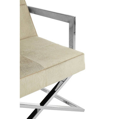 Kensington Townhouse Grey Hair on Leather Chair