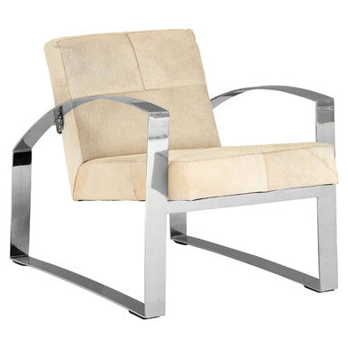 Kensington Townhouse Natural Hair on Leather Chair